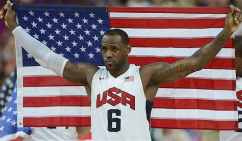 LeBron James in USA v Great Britain Mens Exhibition Game Zimbio