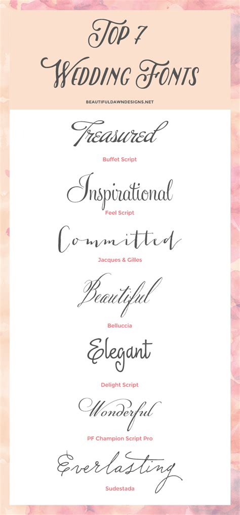 Wedding Fonts Logo