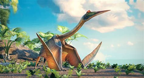 Quetzalcoatlus, a giant pterosaur - 3D scene - Mozaik Digital Education ...