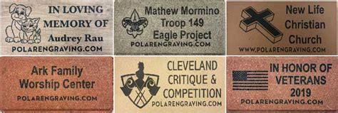 Brick Engraving | Memorial Bricks | Polar Engraving