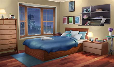 INT. FANCY APARTMENT BEDROOM - NIGHT | Living room background, Fancy bedroom, Bedroom drawing