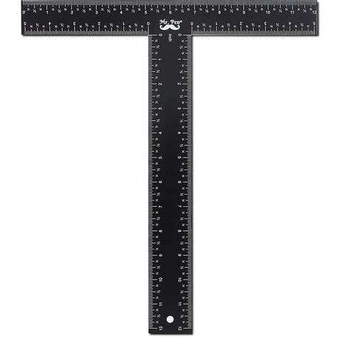 Mr. Pen - T Square, T Ruler, 12 inch Metal Ruler, T Square Ruler, Drafting Tools, Architect ...