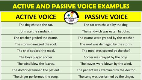 ACTIVE VOICE AND PASSIVE VOICE Archives - Vocabulary Point