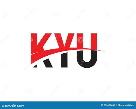 KYU Letter Initial Logo Design Cartoon Vector | CartoonDealer.com ...