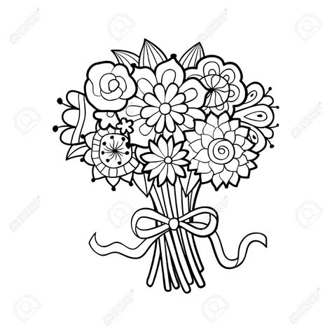 bouquet clipart black and white 20 free Cliparts | Download images on Clipground 2024