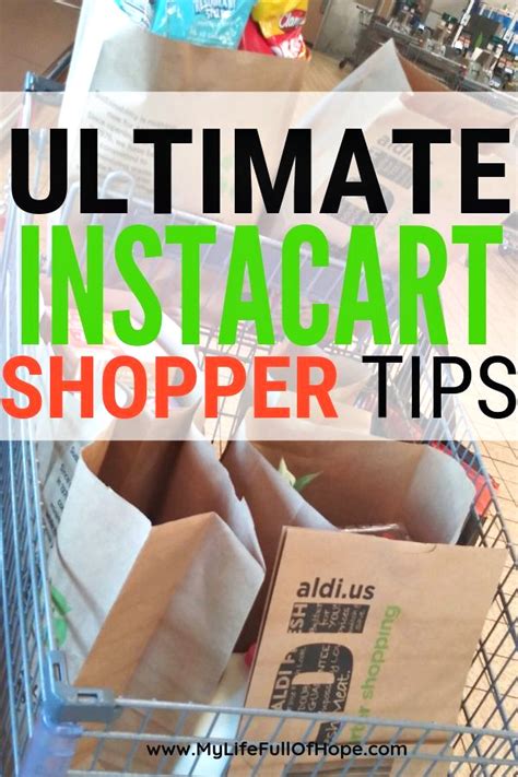 TOP INSTACART SHOPPER TIPS - MyLifeFullOfHope