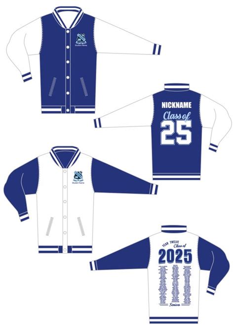 Lake Illawarra High School 2025 Leavers Reversible Varsity Jacket ...