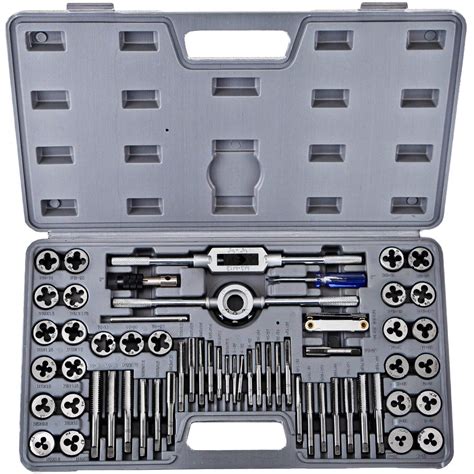 Buy VEVOR Tap and Die Set,With Storage Case, Large Tap and Die Set For Cutting External ...