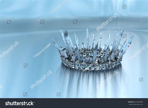 Ice Crown Inspired By Icicles This Stock Illustration 337683806 ...