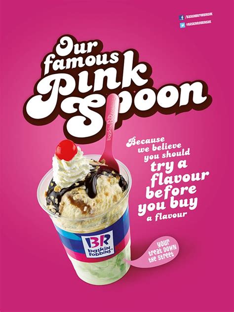 Baskin Robbins Pink Spoon Campaign on Behance | Baskin robbins, Cold ...