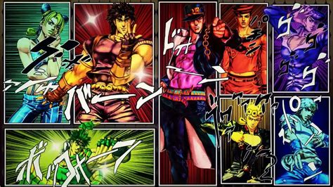 JoJo’s Bizarre Adventure FULL OPENINGS 1-9 - YouTube