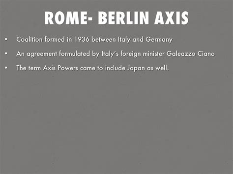 Rome- Berlin axis by Tanner Gunning