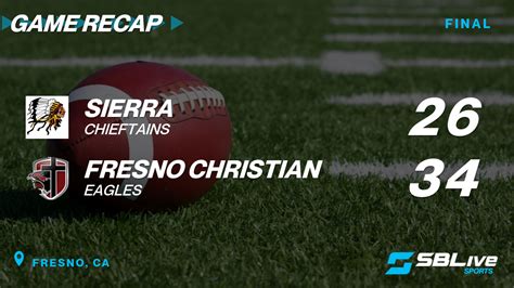 Sierra vs Fresno Christian Football - Nov 17, 2023 - High School On SI