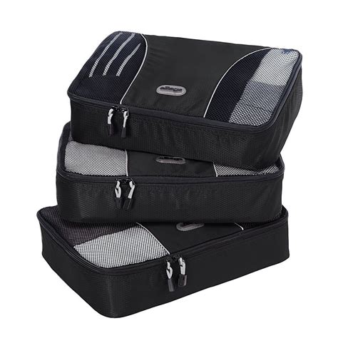 eBags Medium Packing Cubes - 3pc Set (Black) Packing 101, Packing Cubes ...