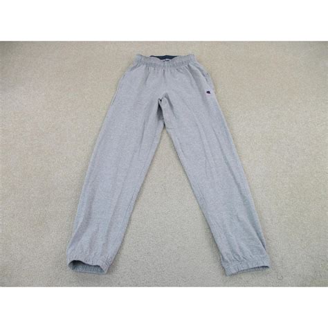 Champion Pants Adult Small Gray Blue Sweat Pants... - Depop