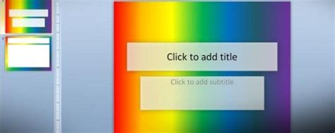 How to Make a Rainbow Background as a PowerPoint template