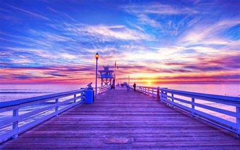 Pier Dock At Sunset Wallpapers - Wallpaper Cave