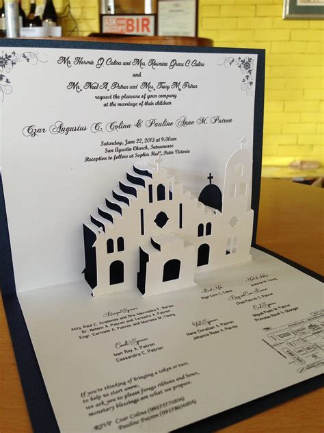 Church Pop Up Wedding Invite | Pop Up Occasions