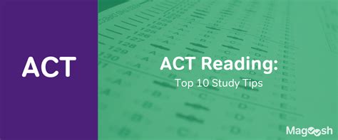 Ten Tips to Quickly Improve Your ACT Reading Score