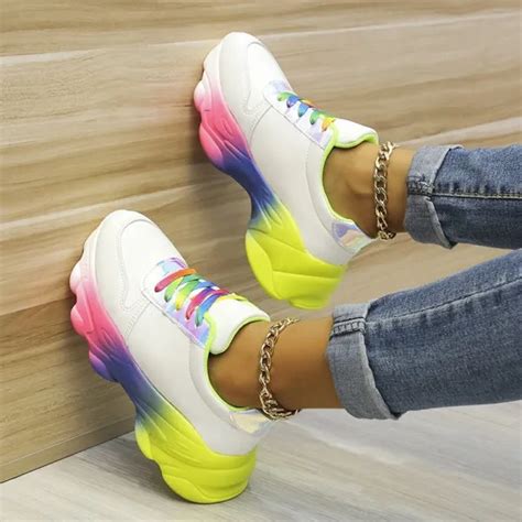 2023 New Orthopedic Shoes | Rainbow Sneakers