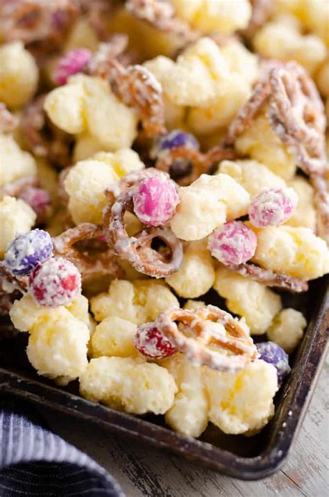 Sweet and Salty Puffcorn Snack Mix - 15 Minute Recipe