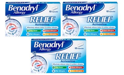 Benadryl Allergy Relief Capsules | Groupon Goods