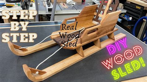 DIY REAL WOOD SNOW SLED - Step by Step. - YouTube