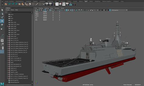 Frigate 3D Model - TurboSquid 2064795