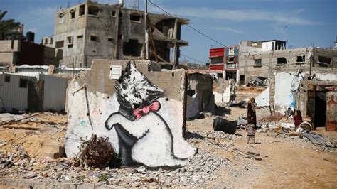 New Murals by Banksy Spotted in Gaza Strip - ABC News