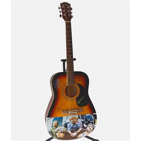 Trey anastasio jon fishman jeff holdsworth mike gordon phish one of a kind signed guitar with ...