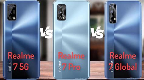 Realme 7 5G vs Realme 7 Pro vs Realme 7 Global