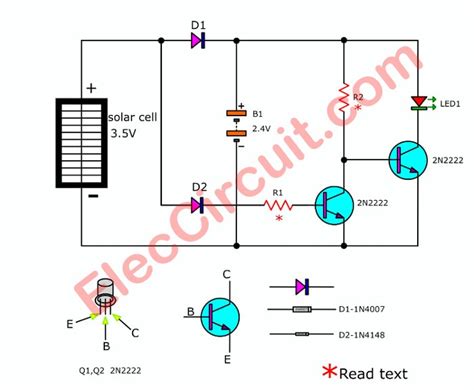 Solar Light Circuit Diagram : Automatic Solar Garden Light Using 555 Timer Ic : Solar lights are ...