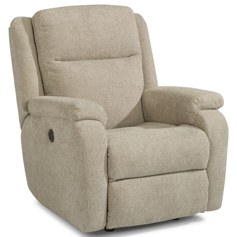 Flexsteel Magnus Casual Power Rocking Recliner with USB Port | Turk ...