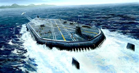 Submarine Aircraft Carrier by artist donald yatomi : r/SuperStructures