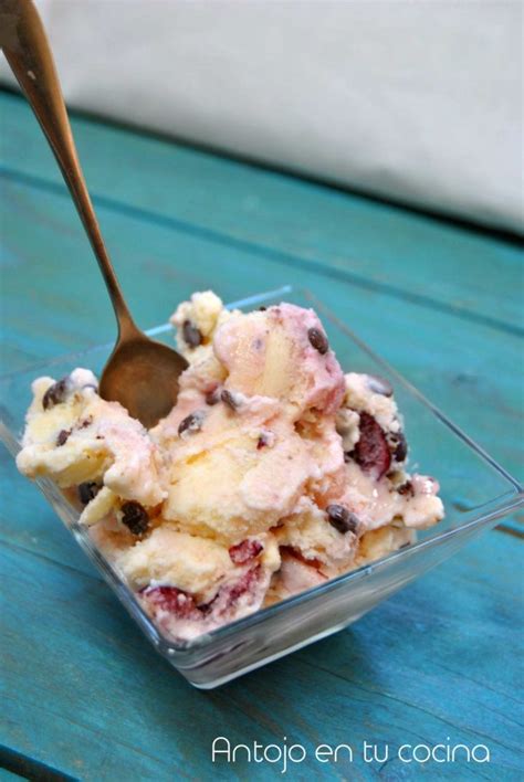 Black forest ice cream {with chocolate and cherries} - Antojo en tu cocina