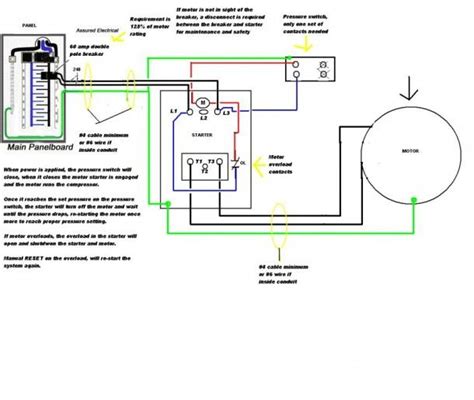 Air Compressor Wiring Diagram 230v 1 Phase