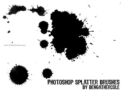 Paint Splatter 11 | Adobe Photoshop Cs4 Brushes Photoshop Cs3 Brushes | 123Freebrushes