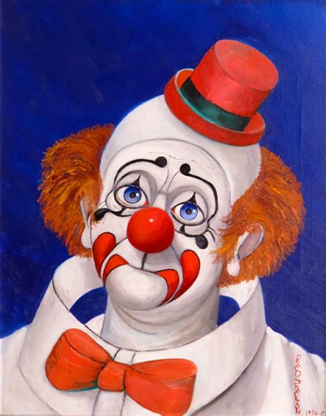 Red Skelton Clown Painting