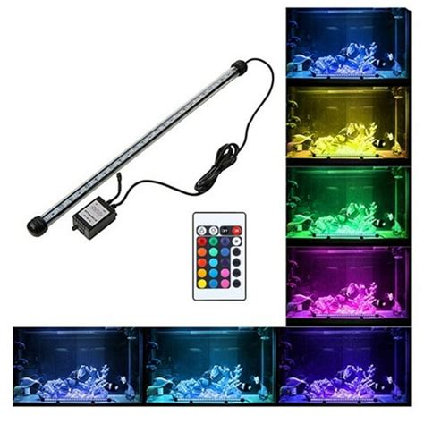 LED Aquarium Light Fish Tank Light Color Changing Submersible ...