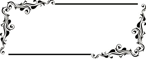 Flourish clipart title border, Flourish title border Transparent FREE for download on ...