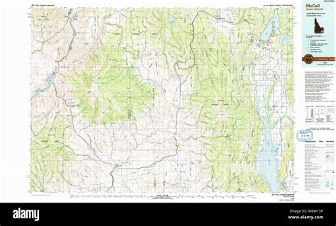 Mccall idaho map Cut Out Stock Images & Pictures - Alamy