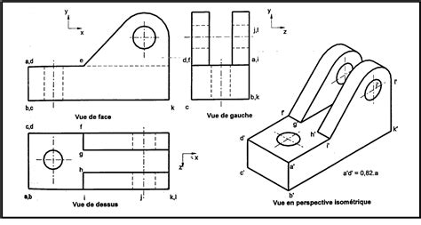 EXERCICE PROJECTION ORTHOGONALE DESSIN TECHNIQUE PDF