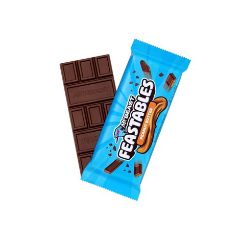 MrBeast Feastables Peanut Butter Chocolate New Bar – Candy Craze