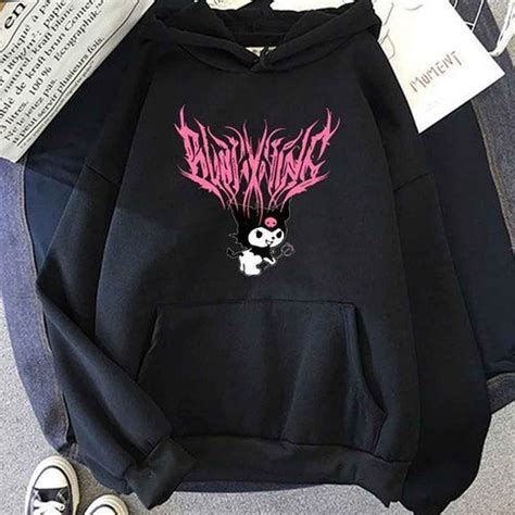 Kuromi Harajuku Gothic Letters Unisex Hoodie - Teeruto | Unisex hoodies, Aesthetic t shirts, Hoodies