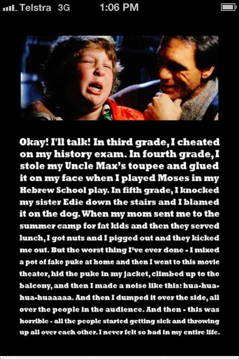 The goonies LOVE THIS MOVIE!!!! | Movie quotes, Good movies