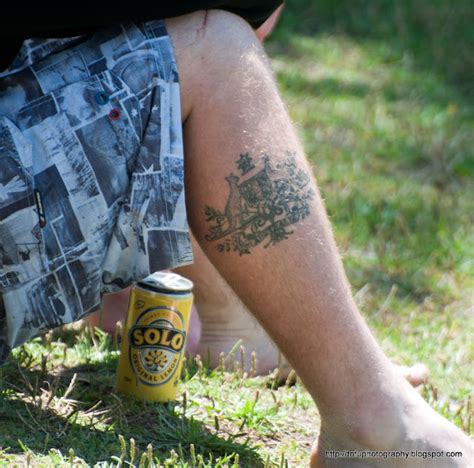 Tofu Photography: Australian coat of arms tattoo at Bondi Beach