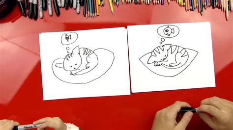 How To Draw The Cutest Kitten Ever - Art For Kids Hub