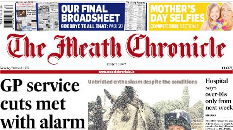 Our final broadsheet | Meath Chronicle