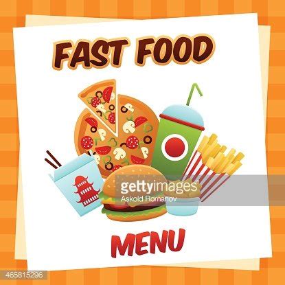 Fast Food Menu Stock Clipart | Royalty-Free | FreeImages