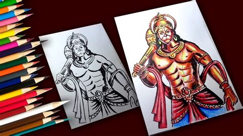 Share 65+ hanuman colour sketch super hot - in.eteachers